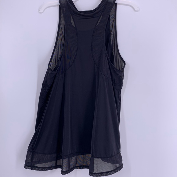 DYI Mesh Panel Tank Sz S Black Yoga Workout Run - Picture 7 of 9